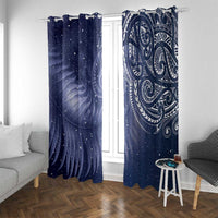 New Zealand Galaxy Fern Window Curtain LT9 With Grommets Galaxy - Polynesian Pride