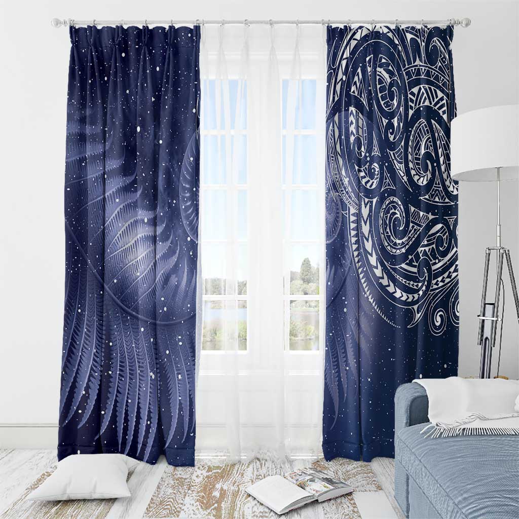 New Zealand Galaxy Fern Window Curtain LT9 - Polynesian Pride