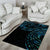 New Zealand Tribal Tattoo Area Rug With Matariki Art