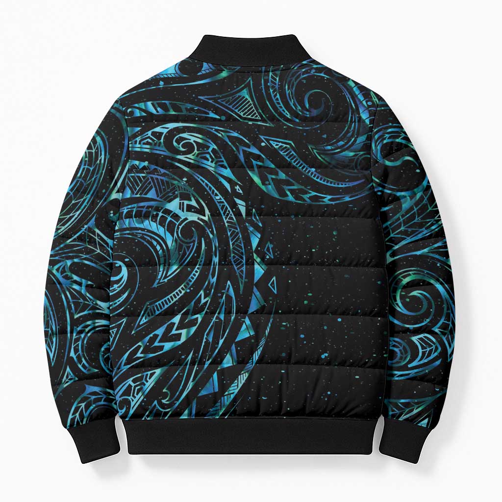 New Zealand Matariki Bomber Puffer Jacket Galaxy Maori Tribal Tattoo - Polynesian Pride