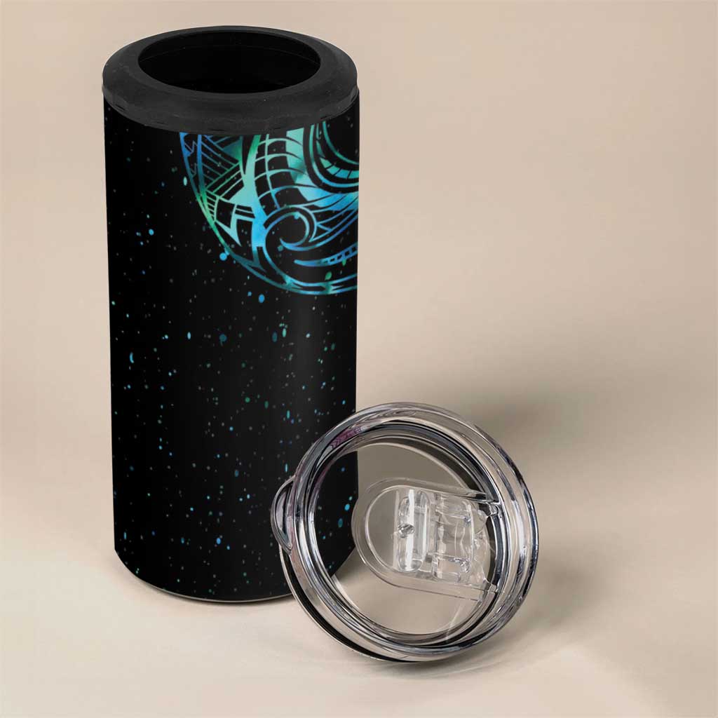 New Zealand Tribal Tattoo 4 in 1 Can Cooler Tumbler With Matariki Art