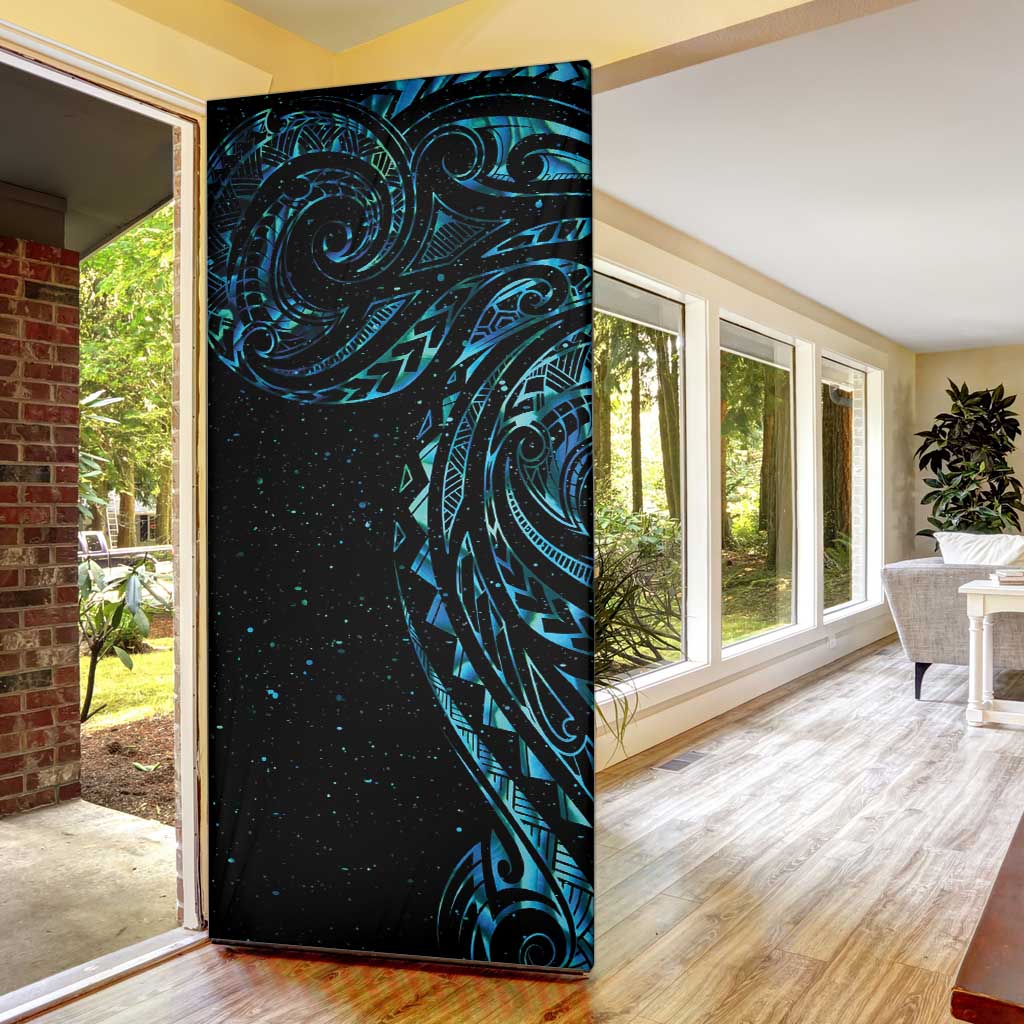 New Zealand Matariki Door Cover Galaxy Maori Tribal Tattoo - Polynesian Pride