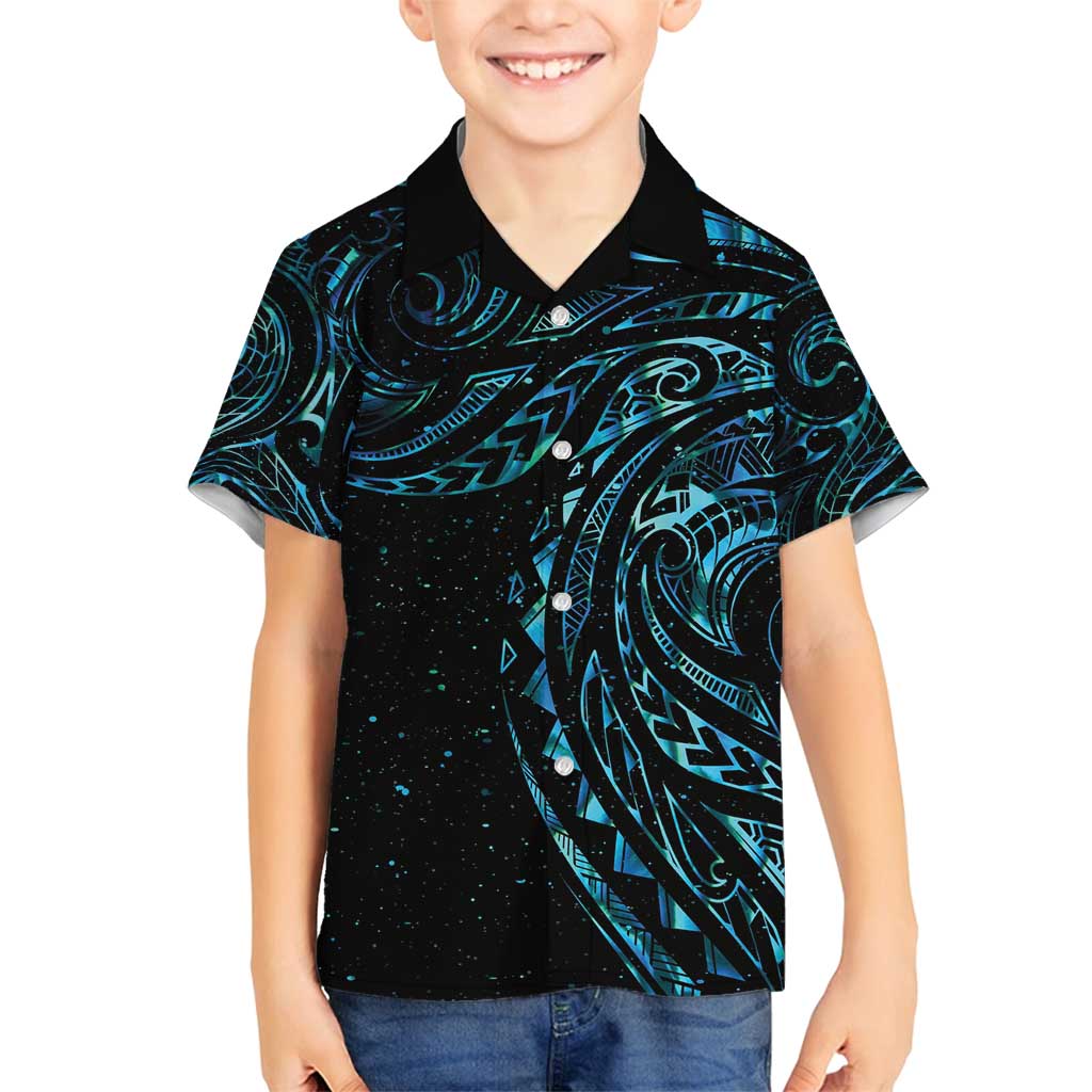 New Zealand Tribal Tattoo Family Matching Puletasi and Hawaiian Shirt With Matariki Art