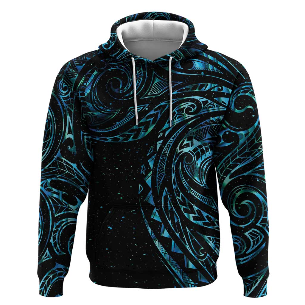 New Zealand Tribal Tattoo Hoodie With Matariki Art