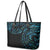 New Zealand Tribal Tattoo Leather Tote Bag With Matariki Art