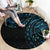 New Zealand Tribal Tattoo Round Carpet With Matariki Art