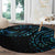 New Zealand Tribal Tattoo Round Carpet With Matariki Art