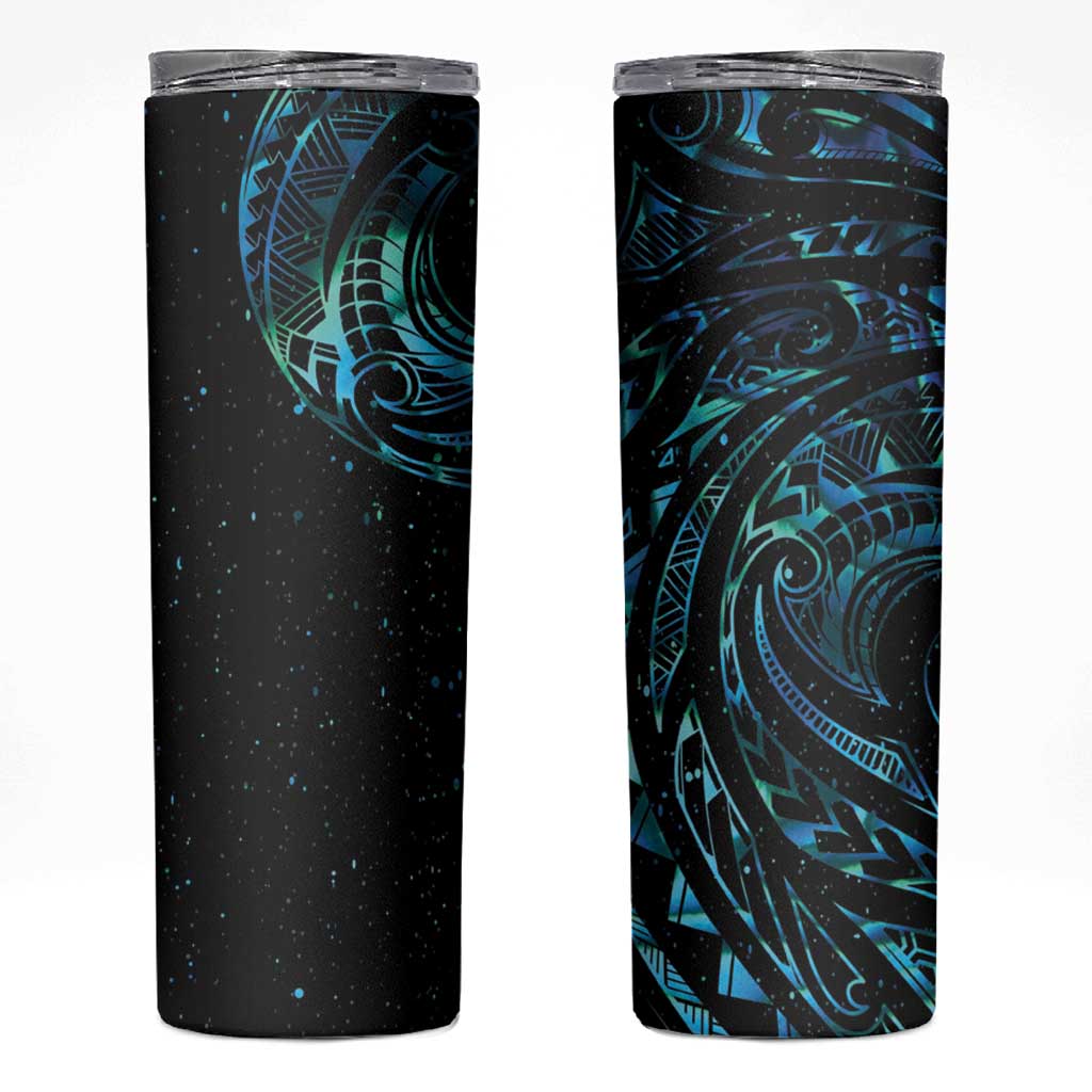 New Zealand Tribal Tattoo Skinny Tumbler With Matariki Art