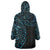 New Zealand Tribal Tattoo Wearable Blanket Hoodie With Matariki Art