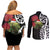 New Zealand Kakapo Christmas Couples Matching Off Shoulder Short Dress and Long Sleeve Button Shirt Meri Kirihimete Pohutukawa Flowers