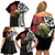 New Zealand Kakapo Christmas Family Matching Off Shoulder Short Dress and Hawaiian Shirt Meri Kirihimete Pohutukawa Flowers