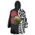 New Zealand Kakapo Christmas Wearable Blanket Hoodie Meri Kirihimete Pohutukawa Flowers