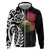 New Zealand Kakapo Christmas Zip Hoodie Meri Kirihimete Pohutukawa Flowers