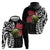 New Zealand Kakapo Christmas Zip Hoodie Meri Kirihimete Pohutukawa Flowers