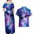 I Love You In Every Universe Personalised Couples Matching Off Shoulder Maxi Dress and Hawaiian Shirt Polynesian Pattern Galaxy Style LT9 - Polynesian Pride
