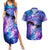 I Love You In Every Universe Personalised Couples Matching Summer Maxi Dress and Hawaiian Shirt Polynesian Pattern Galaxy Style LT9 Galaxy - Polynesian Pride