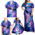 I Love You In Every Universe Personalised Family Matching Off Shoulder Maxi Dress and Hawaiian Shirt Polynesian Pattern Galaxy Style LT9 - Polynesian Pride