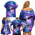 I Love You In Every Universe Personalised Family Matching Off Shoulder Short Dress and Hawaiian Shirt Polynesian Pattern Galaxy Style LT9 - Polynesian Pride