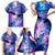 I Love You In Every Universe Personalised Family Matching Short Sleeve Bodycon Dress and Hawaiian Shirt Polynesian Pattern Galaxy Style LT9 - Polynesian Pride