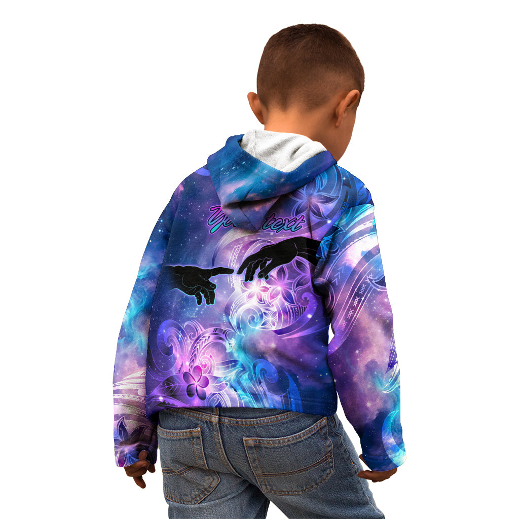 I Love You In Every Universe Personalised Kid Hoodie Polynesian Pattern Galaxy Style LT9 - Polynesian Pride