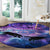 I Love You In Every Universe Personalised Round Carpet Polynesian Pattern Galaxy Style LT9 - Polynesian Pride