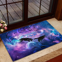 I Love You In Every Universe Personalised Rubber Doormat Polynesian Pattern Galaxy Style LT9 - Polynesian Pride