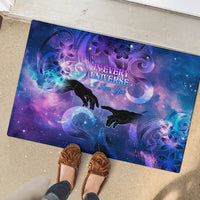 I Love You In Every Universe Personalised Rubber Doormat Polynesian Pattern Galaxy Style LT9 - Polynesian Pride