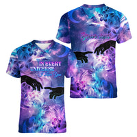 I Love You In Every Universe Personalised Women V Neck T Shirt Polynesian Pattern Galaxy Style LT9 - Polynesian Pride