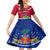 Haiti Independence Day Family Matching Long Sleeve Bodycon Dress and Hawaiian Shirt Libete Egalite Fratenite Ayiti 1804 With Polynesian Pattern LT9 Daughter's Dress Red - Polynesian Pride