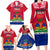 Haiti Independence Day Family Matching Long Sleeve Bodycon Dress and Hawaiian Shirt Libete Egalite Fratenite Ayiti 1804 With Polynesian Pattern LT9 - Polynesian Pride