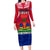 Haiti Independence Day Family Matching Long Sleeve Bodycon Dress and Hawaiian Shirt Libete Egalite Fratenite Ayiti 1804 With Polynesian Pattern LT9 Mom's Dress Red - Polynesian Pride