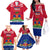 Haiti Independence Day Family Matching Off Shoulder Long Sleeve Dress and Hawaiian Shirt Libete Egalite Fratenite Ayiti 1804 With Polynesian Pattern LT9 - Polynesian Pride