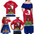 Haiti Independence Day Family Matching Off Shoulder Maxi Dress and Hawaiian Shirt Libete Egalite Fratenite Ayiti 1804 With Polynesian Pattern LT9 - Polynesian Pride