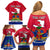 Haiti Independence Day Family Matching Off Shoulder Short Dress and Hawaiian Shirt Libete Egalite Fratenite Ayiti 1804 With Polynesian Pattern LT9 - Polynesian Pride