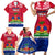 Haiti Independence Day Family Matching Short Sleeve Bodycon Dress and Hawaiian Shirt Libete Egalite Fratenite Ayiti 1804 With Polynesian Pattern LT9 - Polynesian Pride