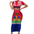 Haiti Independence Day Family Matching Short Sleeve Bodycon Dress and Hawaiian Shirt Libete Egalite Fratenite Ayiti 1804 With Polynesian Pattern LT9 Mom's Dress Red - Polynesian Pride