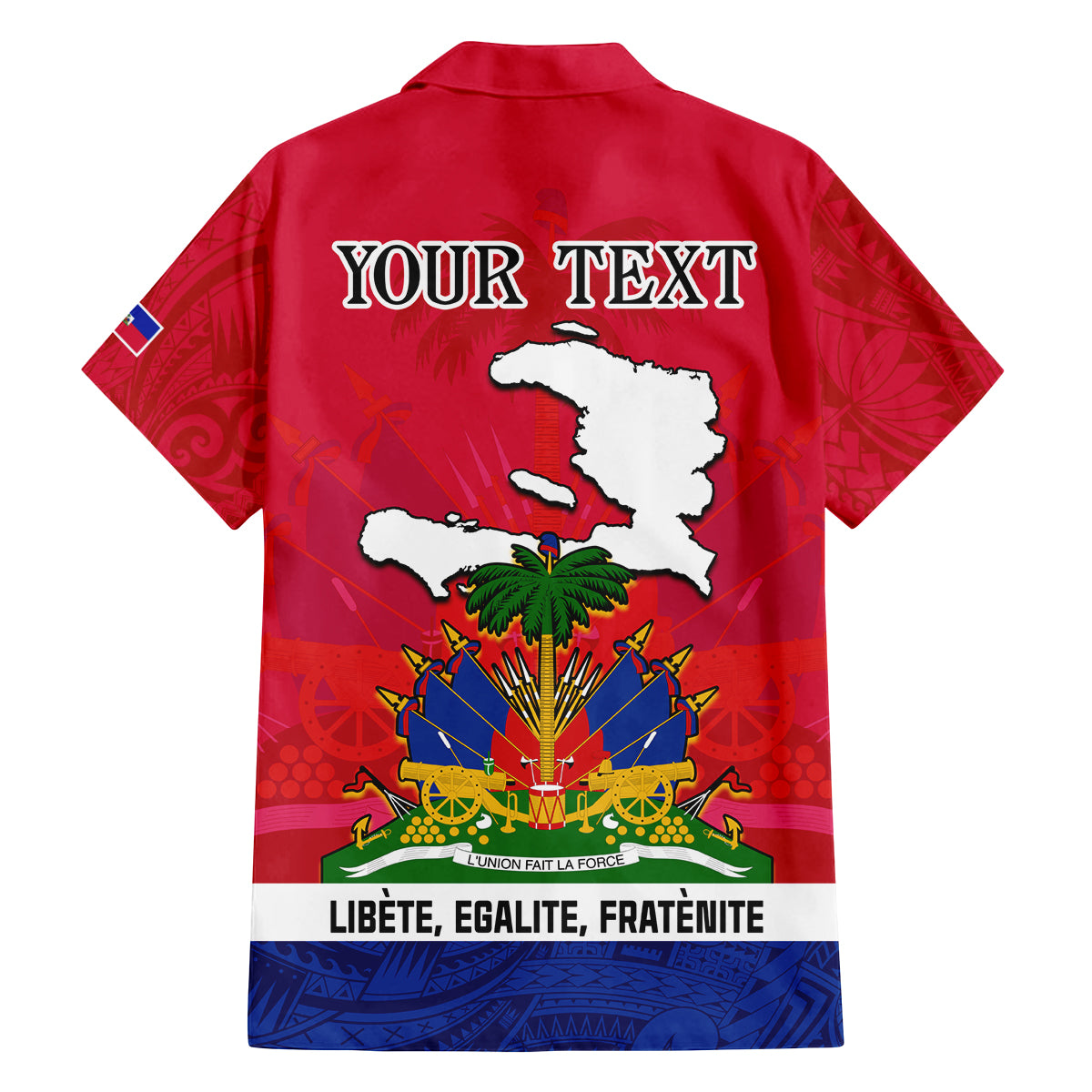 Haiti Independence Day Family Matching Tank Maxi Dress and Hawaiian Shirt Libete Egalite Fratenite Ayiti 1804 With Polynesian Pattern LT9 - Polynesian Pride