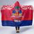 Haiti Independence Day Hooded Blanket Libete Egalite Fratenite Ayiti 1804 With Polynesian Pattern LT9 - Polynesian Pride