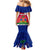 Haiti Independence Day Mermaid Dress Libete Egalite Fratenite Ayiti 1804 With Polynesian Pattern LT9 - Polynesian Pride