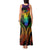 Personalised Its In My DNA Valentine Day Tank Maxi Dress Fingerprint Heart with Color Pride Flag LT9 - Polynesian Pride