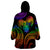 Personalised Its In My DNA Valentine Day Wearable Blanket Hoodie Fingerprint Heart with Color Pride Flag LT9 - Polynesian Pride