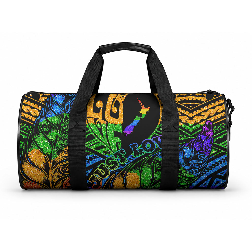 New Zealand LGBT Fern Heart Duffle Bag Dont judge What You Dont Understand LT9 One size Black - Polynesian Pride