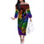 New Zealand LGBT Fern Heart Family Matching Off Shoulder Long Sleeve Dress and Hawaiian Shirt Dont judge What You Dont Understand LT9 Mom's Dress - Polynesian Pride