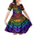 New Zealand LGBT Fern Heart Family Matching Off Shoulder Short Dress and Hawaiian Shirt Dont judge What You Dont Understand LT9 Daughter's Dress - Polynesian Pride