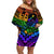 New Zealand LGBT Fern Heart Family Matching Off Shoulder Short Dress and Hawaiian Shirt Dont judge What You Dont Understand LT9 Mom's Dress - Polynesian Pride