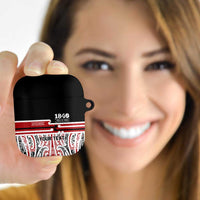 Personalised Toitu Te Tiriti Aotearoa 1840 AirPods Case Red Kowhaiwhai Puhoro LT9 - Polynesian Pride