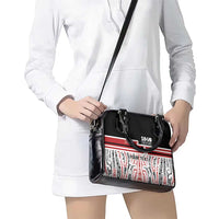 Personalised Toitu Te Tiriti Aotearoa 1840 Shoulder Handbag Red Kowhaiwhai Puhoro LT9 - Polynesian Pride