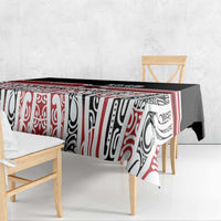 Personalised Toitu Te Tiriti Aotearoa 1840 Tablecloth Red Kowhaiwhai Puhoro LT9 - Polynesian Pride