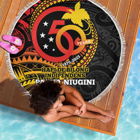 Papua New Guinea Tribal Tattoo Beach Blanket 50th Independence Anniversary LT9 - Polynesian Pride