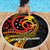 Papua New Guinea Tribal Tattoo Beach Blanket 50th Independence Anniversary